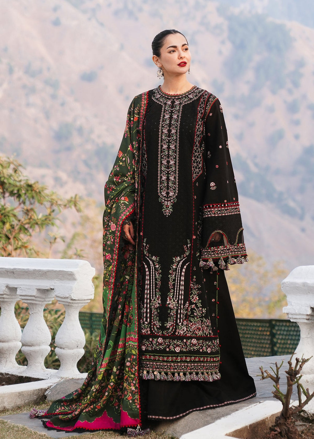 HUSSAIN REHAR Dhanak Emb 3PC -MC 7062