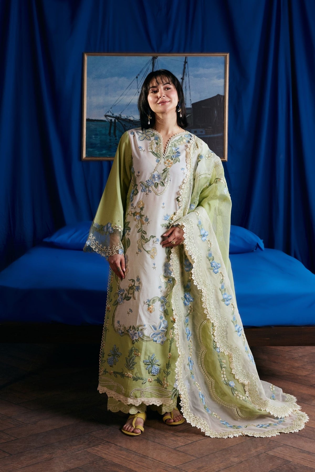 MARYAM HUSSAIN LUXURY DHANAK EMB 3PC -MC7500